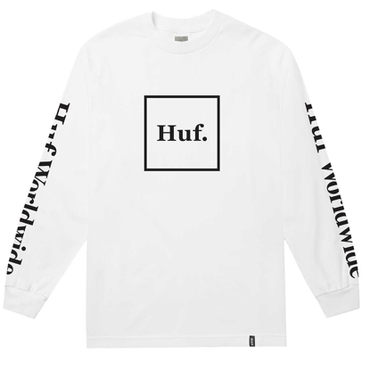 HUF ESSENTIALS DOMESTIC L/S WHT XL