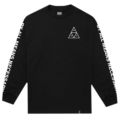 HUF ESSENTIALS TT L/S BLK S