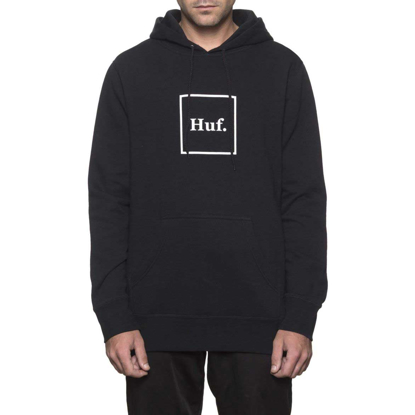 HUF ESSENTIALS BOX LOGO HO BLK XL
