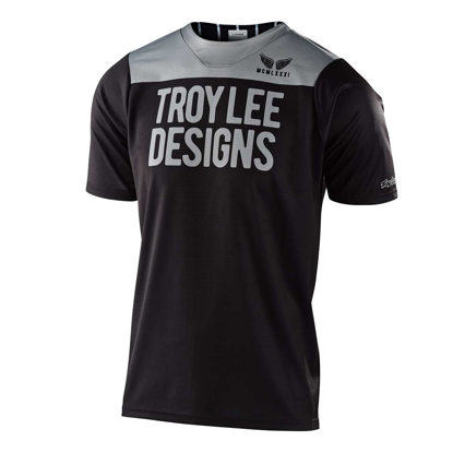 TROY LEE DESIGNS SKYLINE S/S KID PINSTRIPE BLOCK BLK/GRAY M