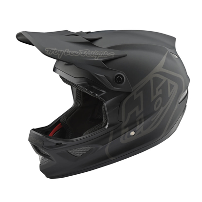 TROY LEE DESIGNS D3 FIBERLITE HELMET MONO BLACK XS