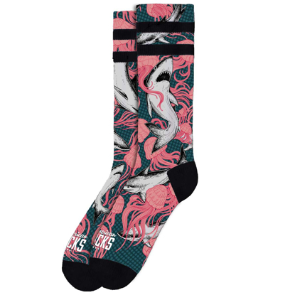 AMERICAN SOCKS SHARK ATTACK MID HIGH MULTI S/M