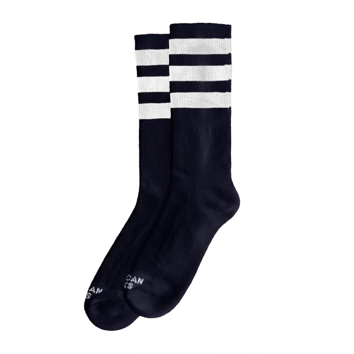AMERICAN SOCKS BACK IN BLACK I MID HIGH HIGH BLK/WHT/WHT UNI
