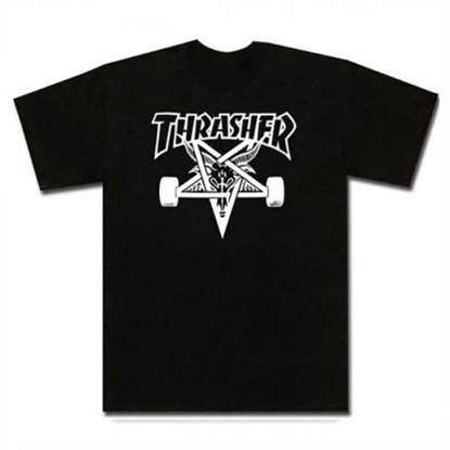 THRASHER MAGAZINE SK8GOAT T-SHIRT BLACK L