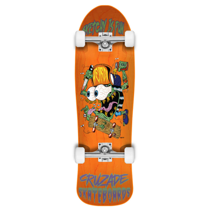 CRUZADE SKATEBOARDS SKETCHY IS FUN 9.0 COMPLETE ASSORTED 9.0