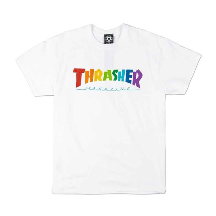 THRASHER MAGAZINE RAINBOW MAG WHITE S