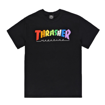 THRASHER MAGAZINE RAINBOW MAG BLACK XL