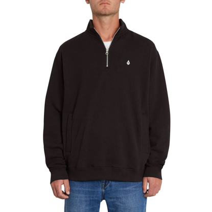 VOLCOM SERUM QUARTER ZIP CREW BLACK L