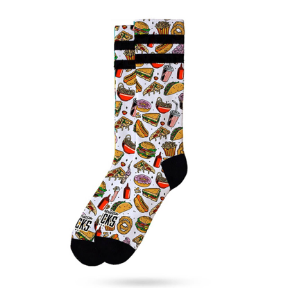 AMERICAN SOCKS JUNK FOOD MID HIGH MULTI S/M