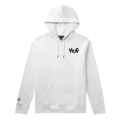 HUF HAZE BRUSH HOODIE WHITE L