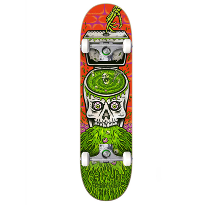 CRUZADE SKATEBOARDS SKULL SWIRL 8.0" COMPLETE ASSORTED 8.0"X31.85"