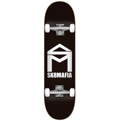 SK8MAFIA HOUSE LOGO BLACK 7.75"X31.60" COMPLETE BLACK 7.75"