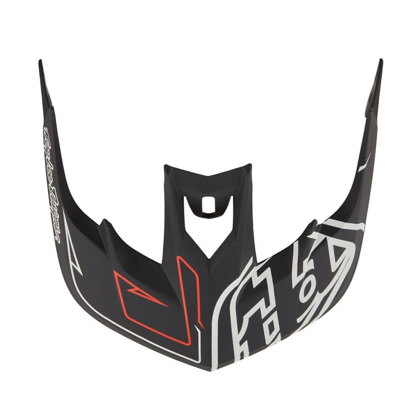 TROY LEE DESIGNS STAGE VISOR PINSTRIPE BLACK / RED OSFA