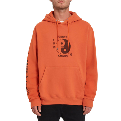 VOLCOM TRANSIENT WAVES HOODIE BURNT OCHRE L