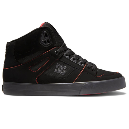 DC PURE HIGH-TOP WC BLACK/RED/WHITE 7,5