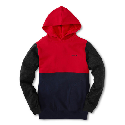 VOLCOM VOLCOM DIVISION HOODIE KID RIBBON RED L