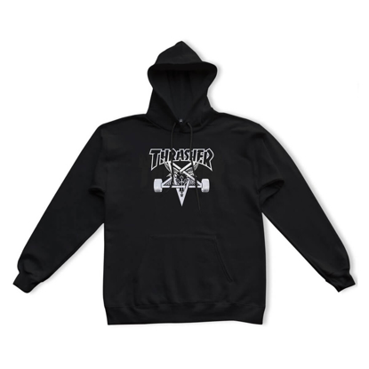 THRASHER MAGAZINE SKATE GOAT HOOD BLACK M