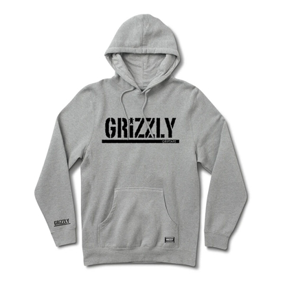 GRIZZLY GRIPTAPE OG STAMP HOODIE HEATHER/BLACK L