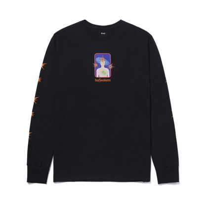 HUF FINAL BOSS LS TEE BLACK L