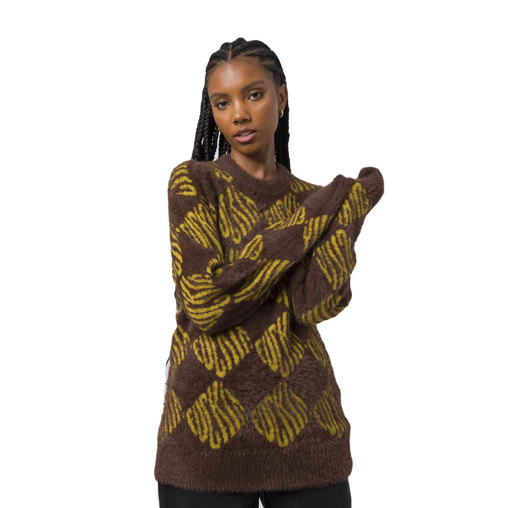 HUF F IT L/S OVERSIZED SWEATER | Obsession Shop