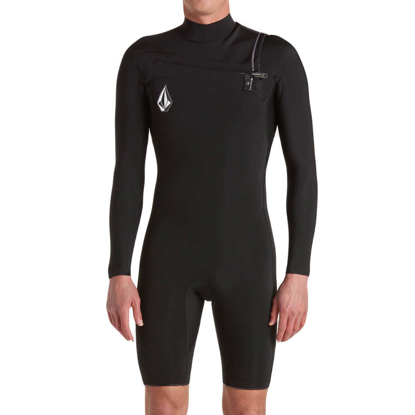 VOLCOM MODULATOR 2/2 MM L/S CHEST ZIP SPRINGSUIT BLACK S