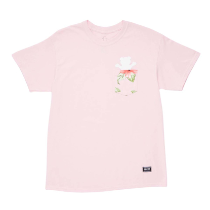 GRIZZLY GRIPTAPE HONOLULU OG BEAR S/S PKT T-SHIRT PINK L