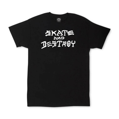 THRASHER MAGAZINE SKATE AND DESTROY T-SHIRT BLACK S