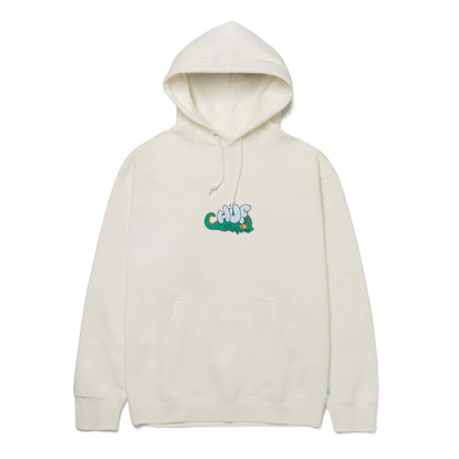 HUF MAGIC DRAGON PULLOVER HOODIE OFF WHITE M