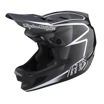 TROY LEE DESIGNS D4 CARBON HELMET LINES BLACK / GRAY M