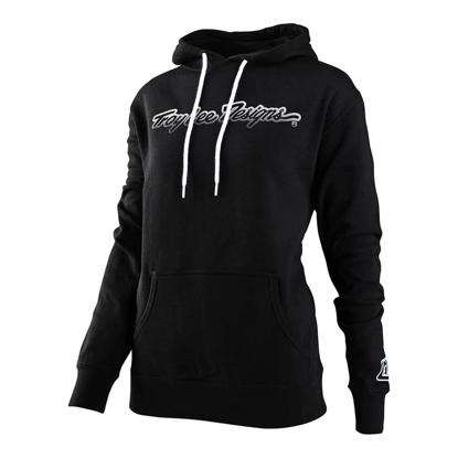TROY LEE DESIGNS WOMENS SIGNATURE PULLOVER HOODIE BLACK M