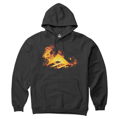 EMERICA TRIANGLE BLAZE PULLOVER HOODIE BLACK M