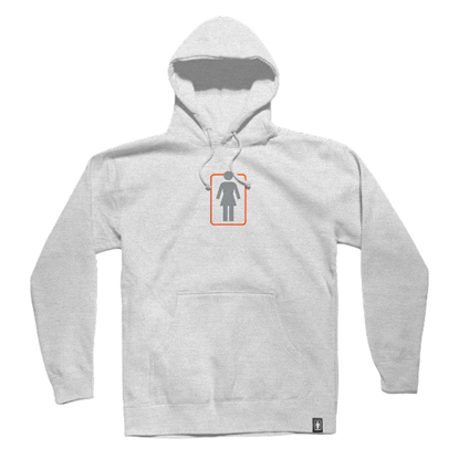 GIRL HERITAGE UNBOXED PULLOVER HOODIE ATHLETIC HEATHER GREY XL