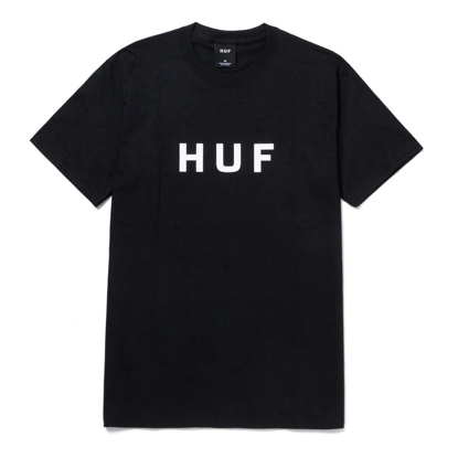 HUF ESSENTIALS OG LOGO T-SHIRT BLACK S