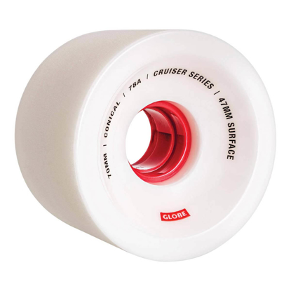 GLOBE CONICAL CRUISER 70MM WHITE/RED/70 70MM