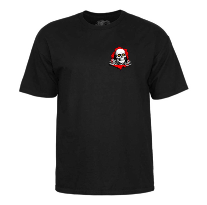 POWELL 2' RIPPER SUPPORT YOUR LOCAL SKATESHOP T-SHIRT BLACK M