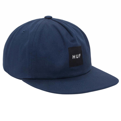 HUF ESS. UNSTRUCTURED BOX SNAPBACK HAT INDIGO UNI