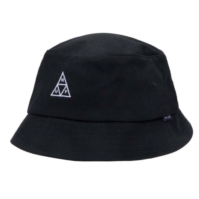 HUF ESSENTIALS TT BUCKET HAT BLACK L/XL