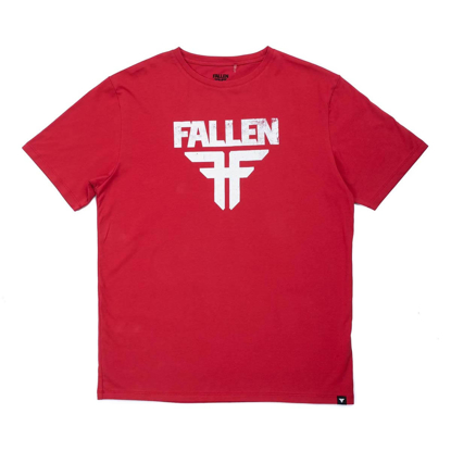 FALLEN INSIGNIA FALLEN T-SHIRT OXBLOOD/WHITE M