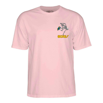 POWELL SKATEBOARD SKELETON KID T-SHIRT PINK XL