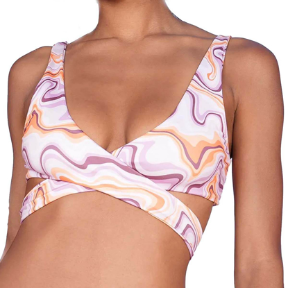 ADAM PURPLE SWIRL SWIM TOP ASSORTED M