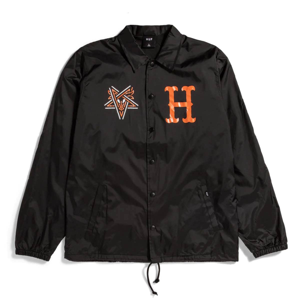 HUF SPLIT COACHES JACKET BLACK L