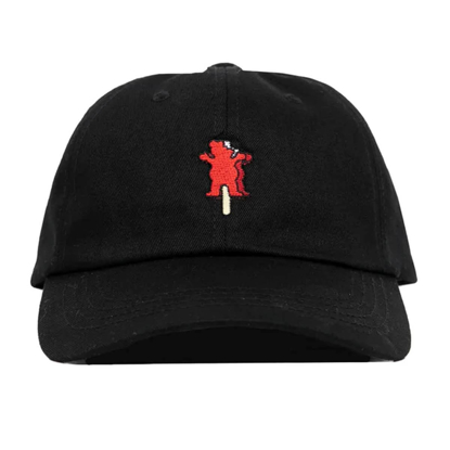 GRIZZLY GRIPTAPE OG ICE CREAM BEAR DAD HAT BLACK UNI