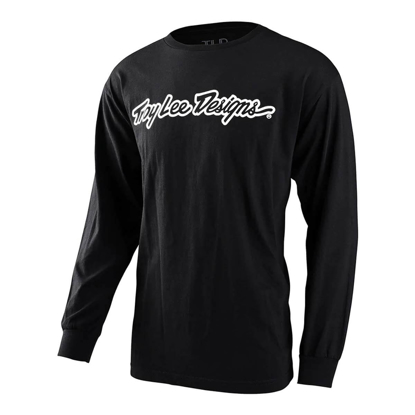 TROY LEE DESIGNS SIGNATURE LONG SLEEVE TEE BLACK S