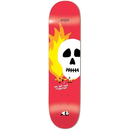 BLIND SKULLS AND FLAMES HYBRID 8.25" DECK RED 8.25"