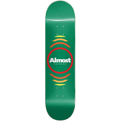 ALMOST REFLEX YOUTH HYBRID 7.375" DECK GREEN 7.375"