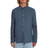 VOLCOM OXFORD STRETCH LONGSLEEVE SHIRT MARINE BLUE S