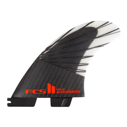 FCS FCS II ACCELERATOR PC CARBON TRI FINS BLACK/RED M
