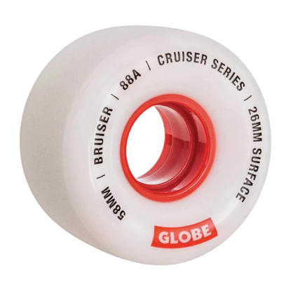 GLOBE BRUISER 58MM WHITE/RED 58MM