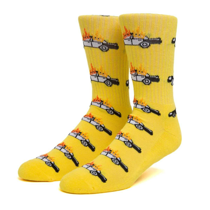 HUF CIVIL DISOBEDIENCE SOCKS YELLOW UNI