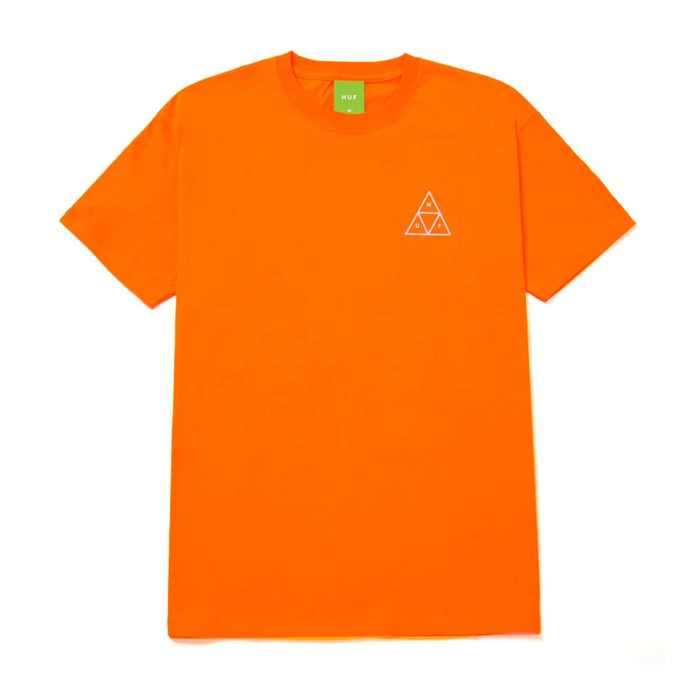 HUF ESSENTIALS TRIPLE TRIANGLE T-SHIRT SAFETY ORANGE XL